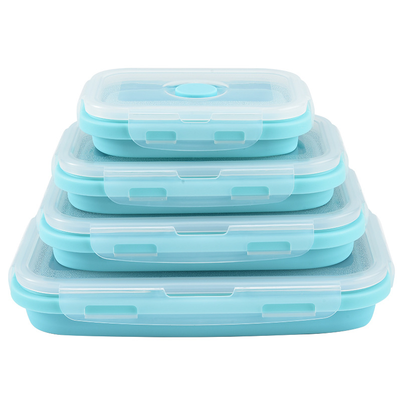 Food Storage Freezer - Katlanabilir Silikon Gıda Saklama Kabı, Hava