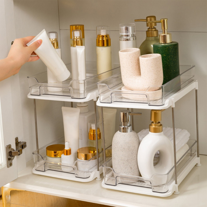 Food Storage Without Pantry - İki katlı çok işlevli lavabo altı