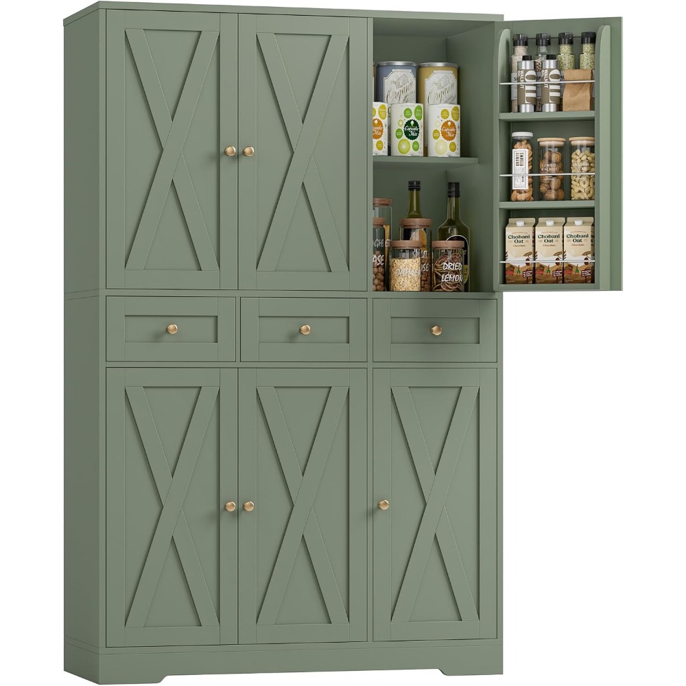 Food Storage Without Pantry - HOSTACK 67'H Çiftlik Evi Mutfak Kileri