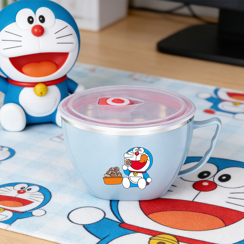 Food Storage Room - Doraemon Büyük Kapasiteli Paslanmaz Çelik Kase