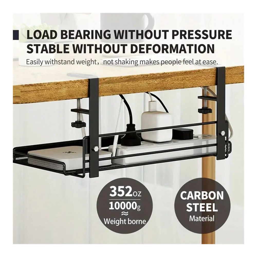 Food Storage Organizer - Masa Altı Depolama Rafı/Sepeti, Ofis Masası