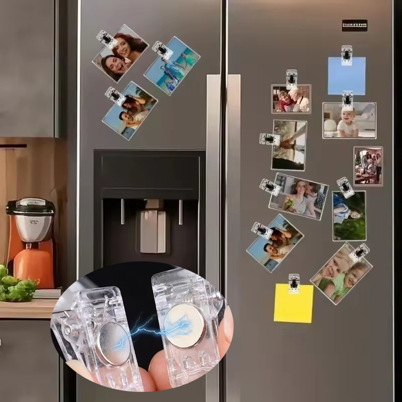 Food Storage Notes - 10/20 adet Mini manyetik klipler plastik