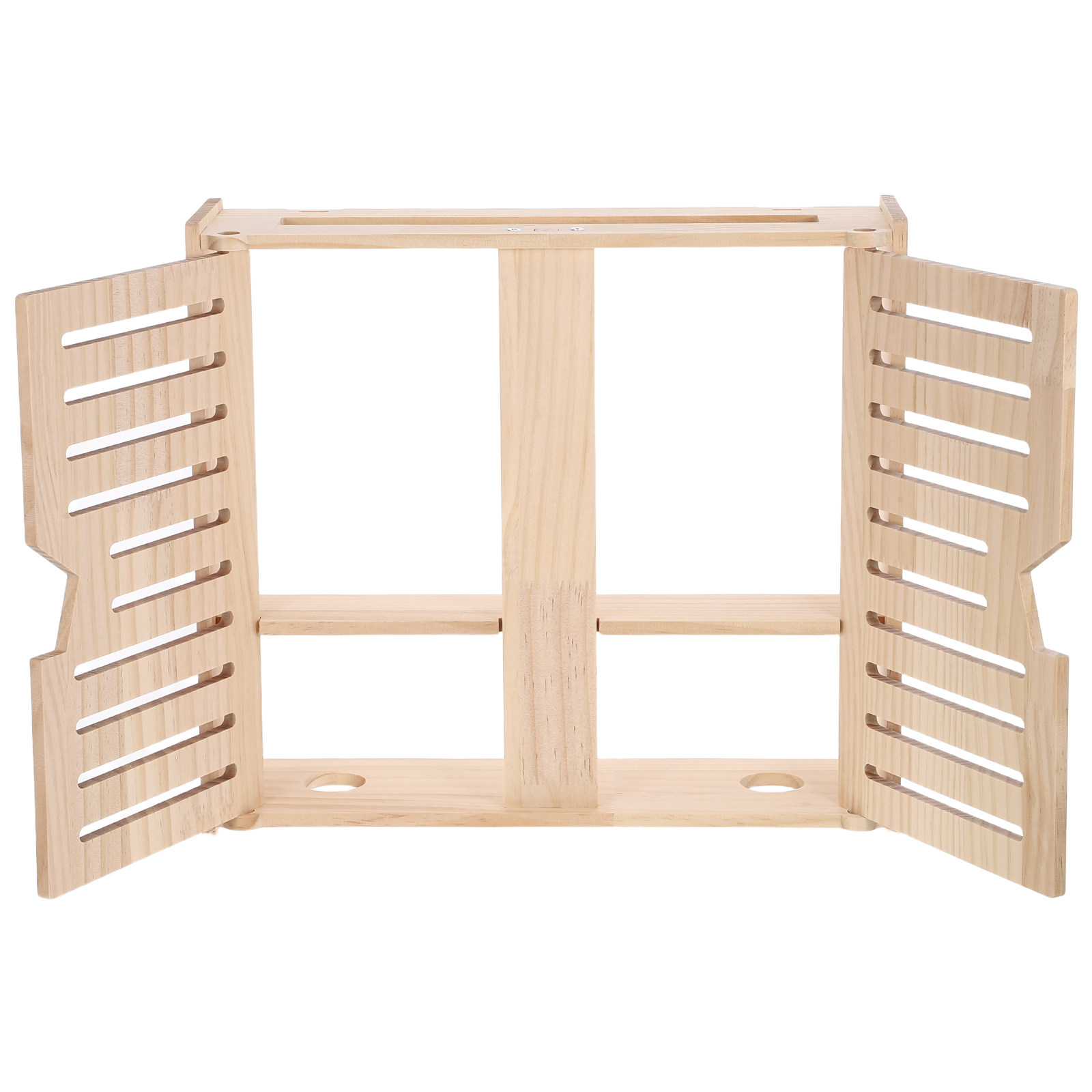 Food Storage Organizer - Doğal Ahşap Router Saklama Dolabı Duvara