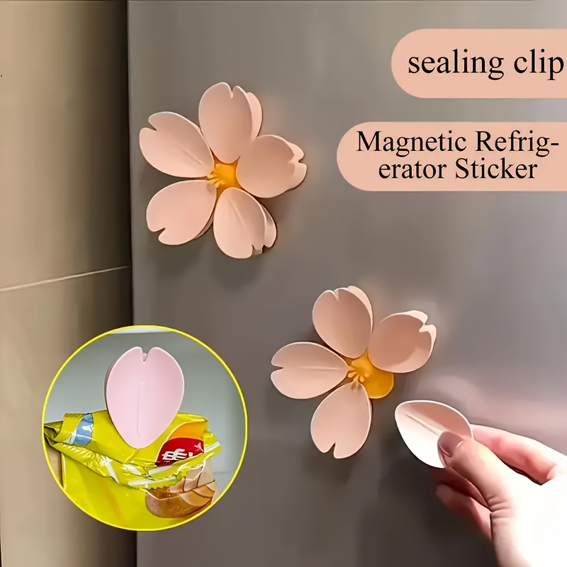 Food Storage Plant - Sakura Manyetik Klips Yaratıcı Mutfak Gereçleri
