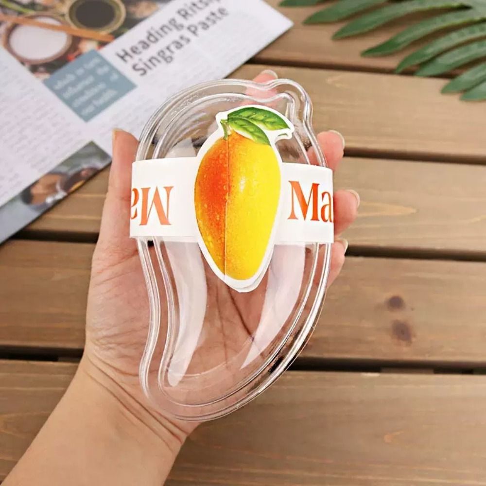 Food Storage Containers Xl - 50 adet Şeffaf Mango Şekilli Kek