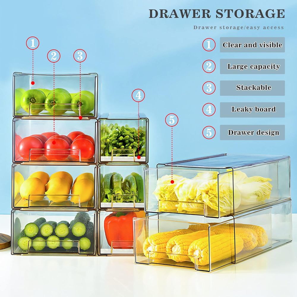 Şeffaf Çıkarılabilir İstiflene - Food Storage Without Pantry incelemesi ve fiyatı