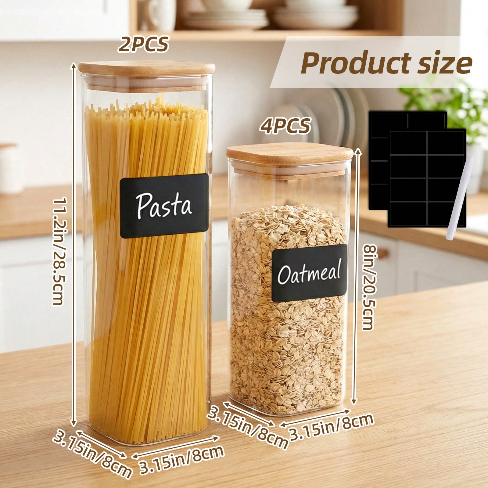 6/12 adet cam gıda saklama kab - Food Storage Pantry incelemesi ve fiyatı