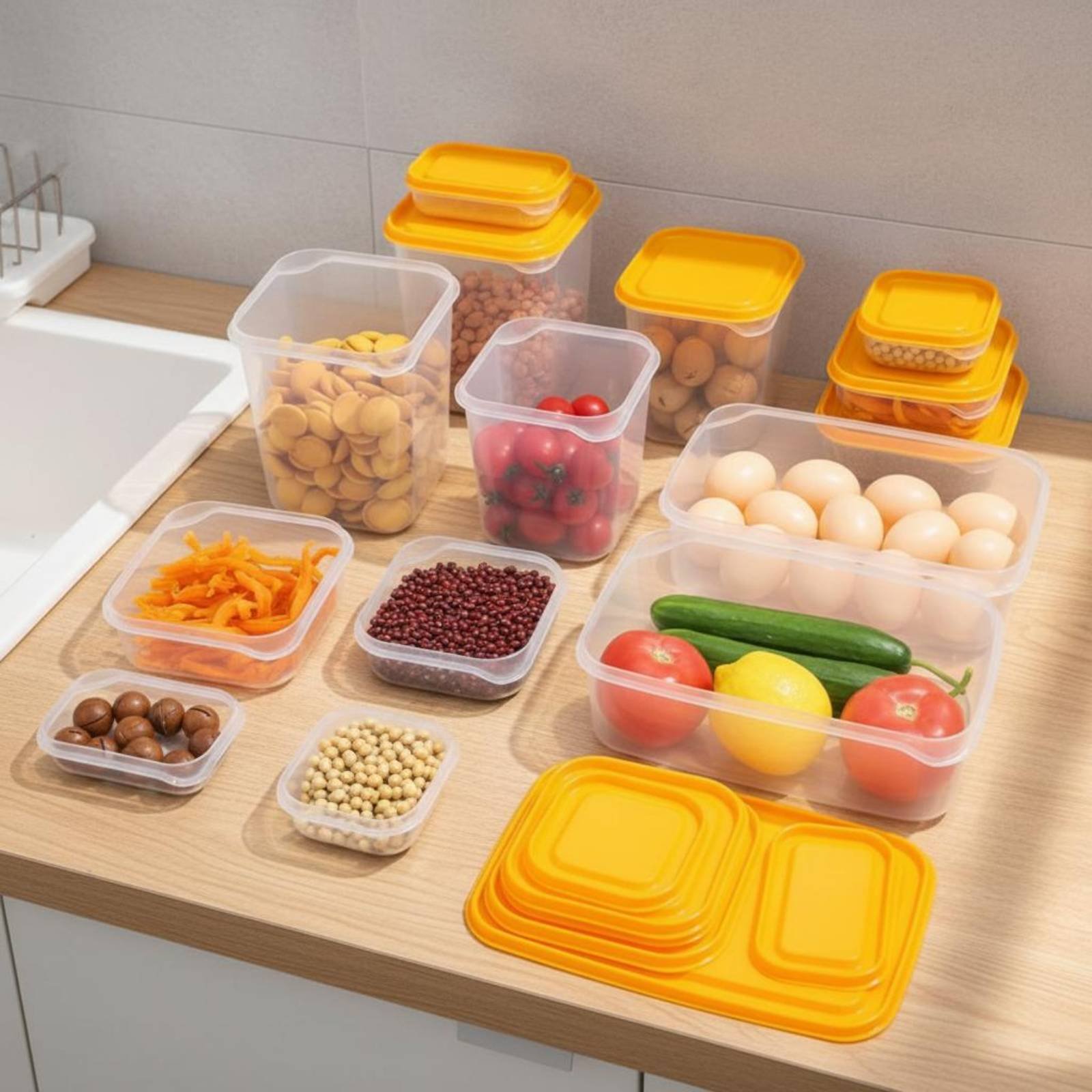 17 Parça Buzdolabı Saklama Kut - Food Storage And Container incelemesi ve fiyatı