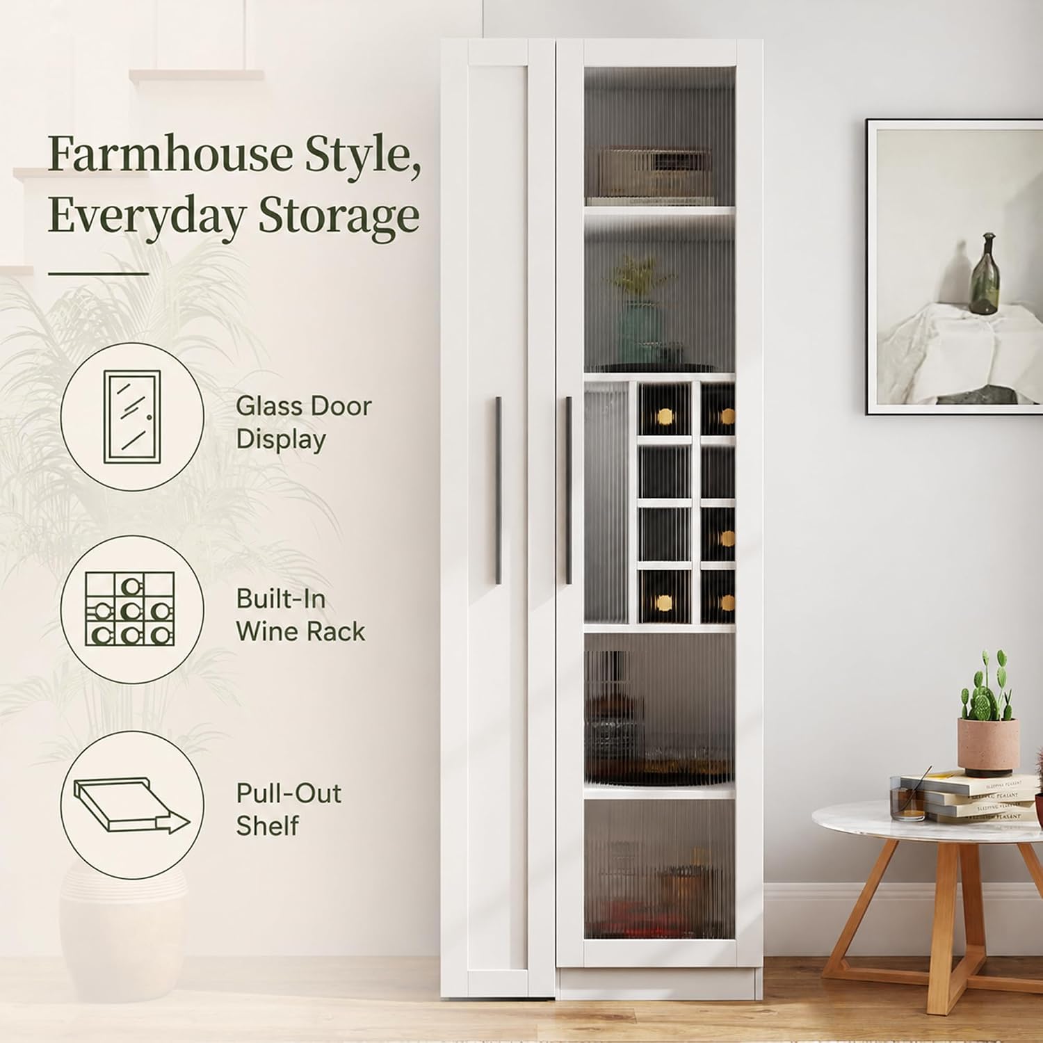 71 İnç Beyaz Mutfak Kiler Dola - Food Storage Without Pantry incelemesi ve fiyatı