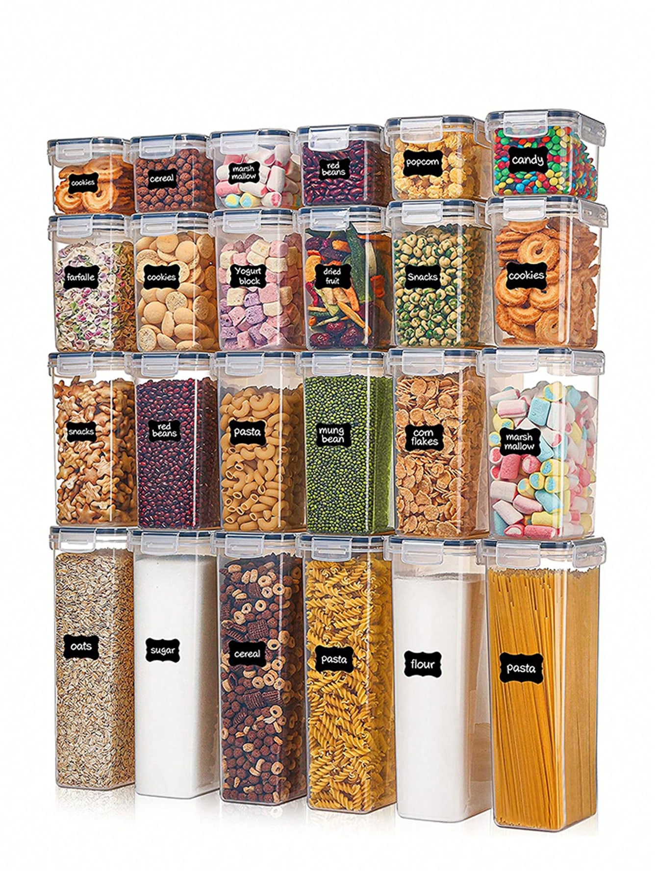48 adet Hava Geçirmeyen Gıda S - Food Storage Pantry incelemesi ve fiyatı