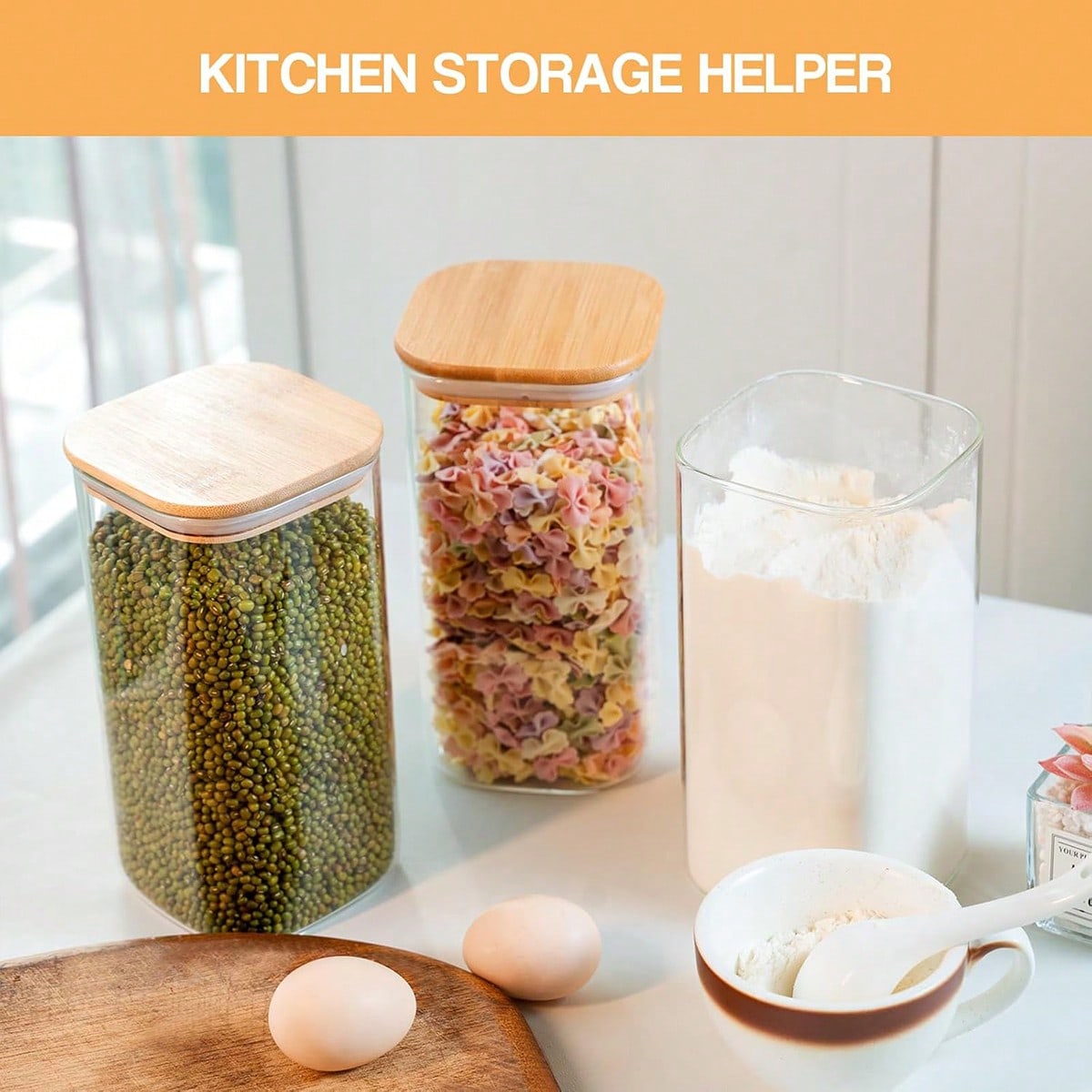 6'lı Paket Cam Gıda Saklama Ka - Food Storage Pantry incelemesi ve fiyatı