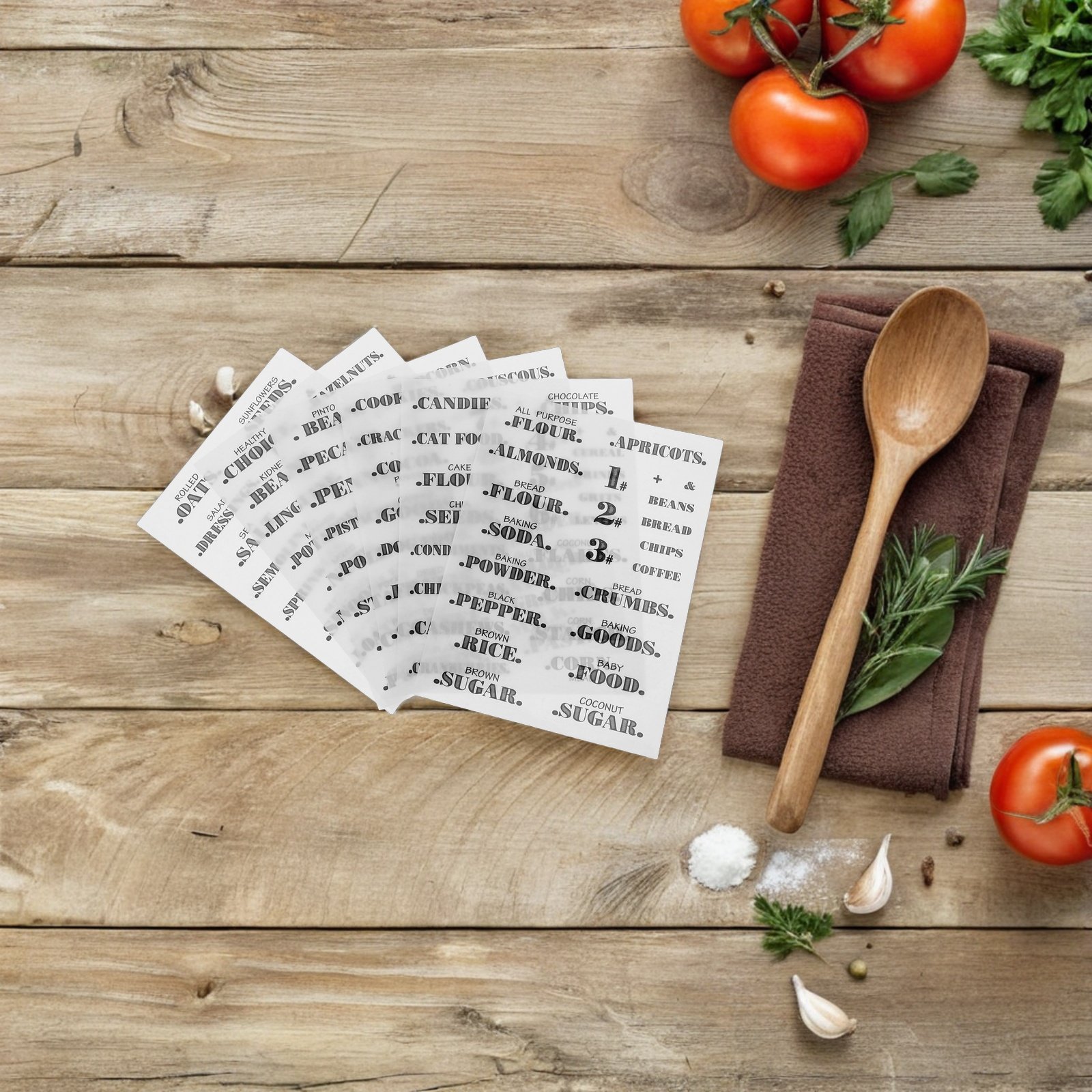 6 Adet Şeffaf Su Geçirmez Mutf - Food Storage Jar Labels incelemesi ve fiyatı