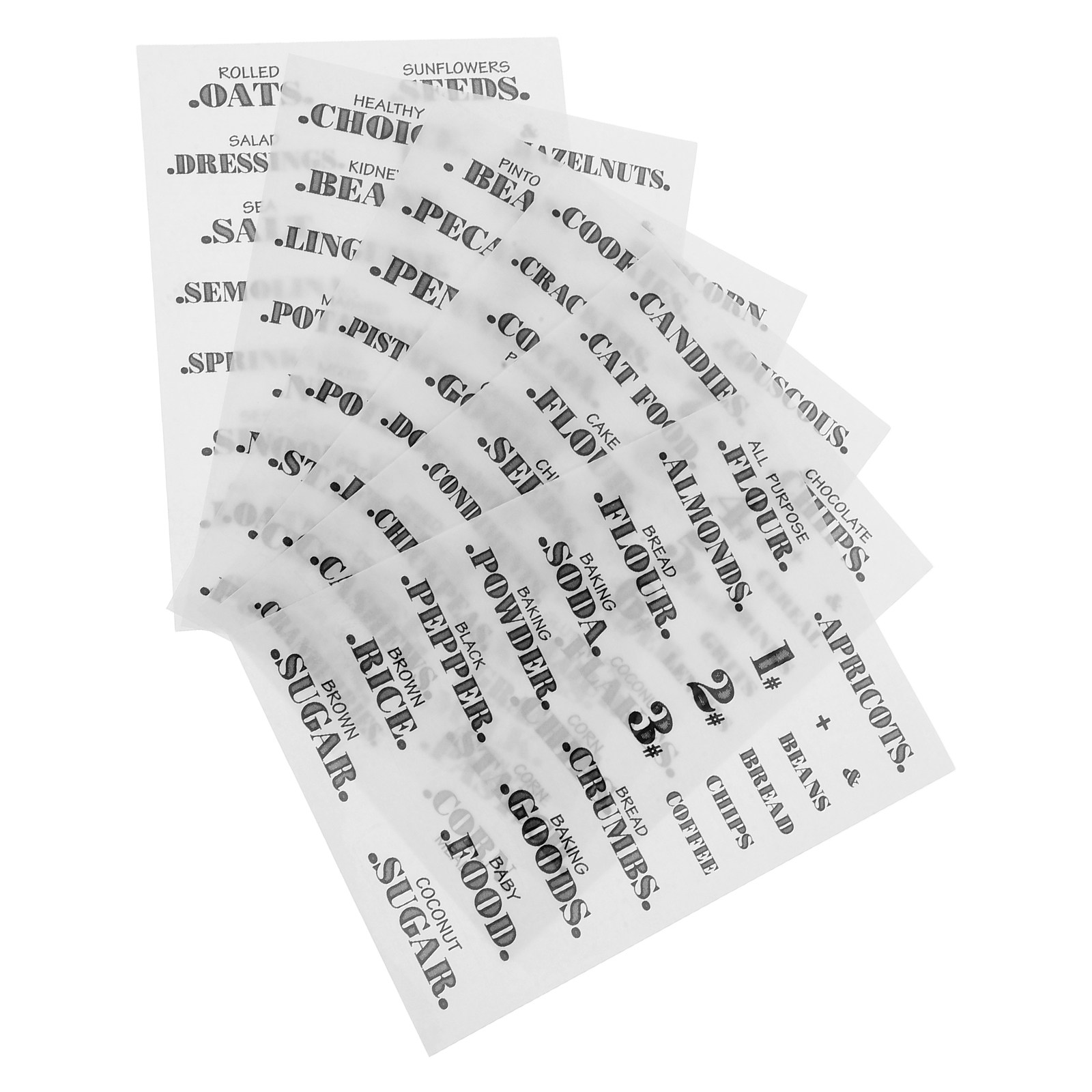 6 Adet Şeffaf Su Geçirmez Mutf - Food Storage Jar Labels incelemesi ve fiyatı