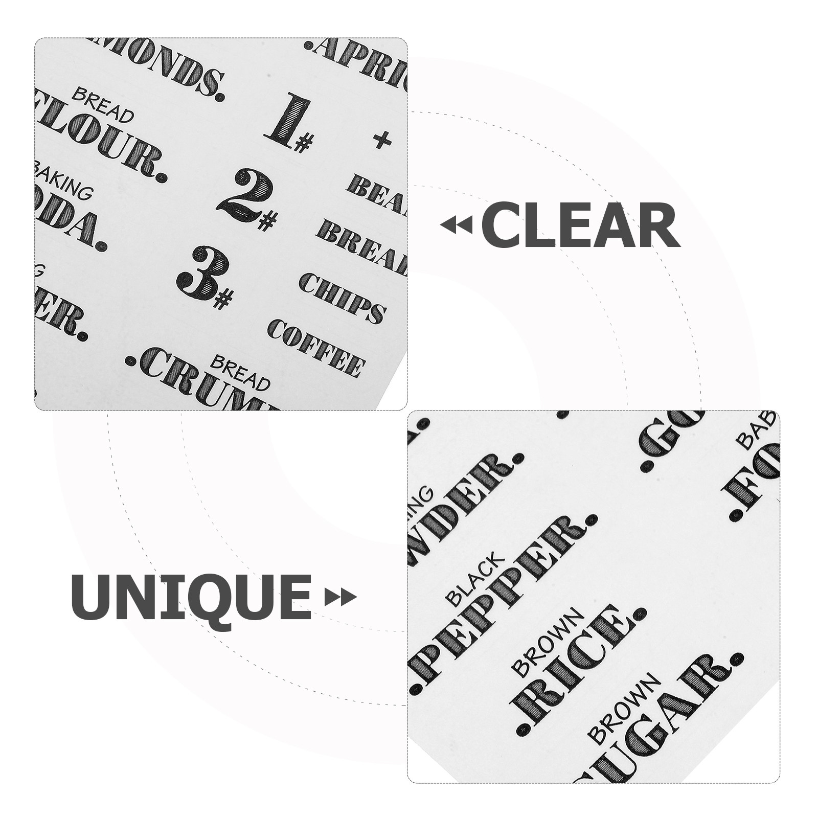 6 Adet Şeffaf Su Geçirmez Mutf - Food Storage Jar Labels incelemesi ve fiyatı