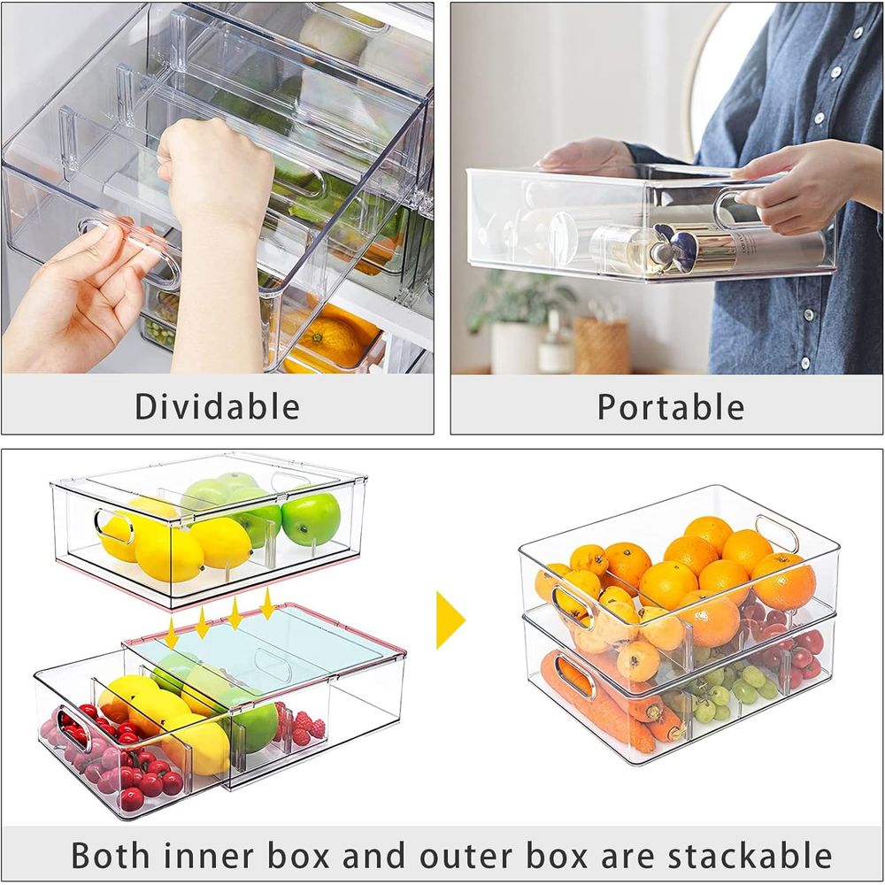 Şeffaf Çıkarılabilir İstiflene - Food Storage Without Pantry incelemesi ve fiyatı