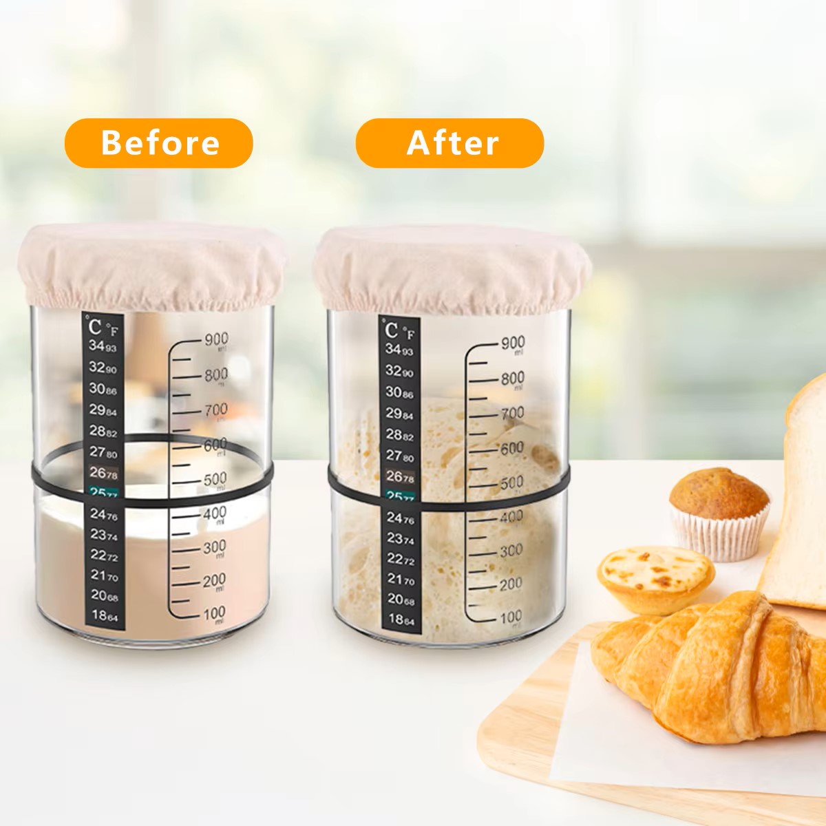 1500/900ml Ekşi Mayalı Hamur B - Food Storage Containers Set incelemesi ve fiyatı