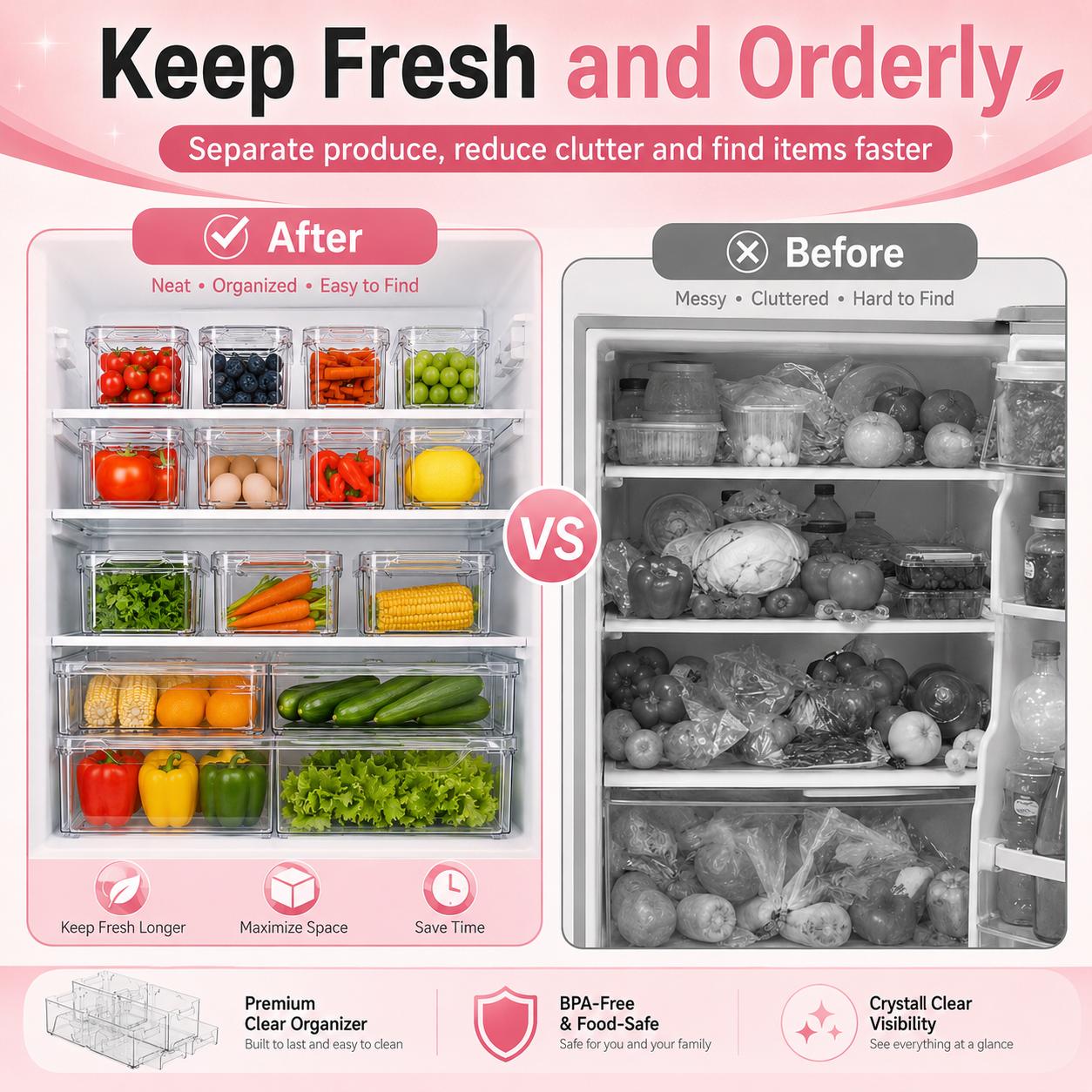 İstiflenebilir Buzdolabı Düzen - Food Storage Without Pantry incelemesi ve fiyatı