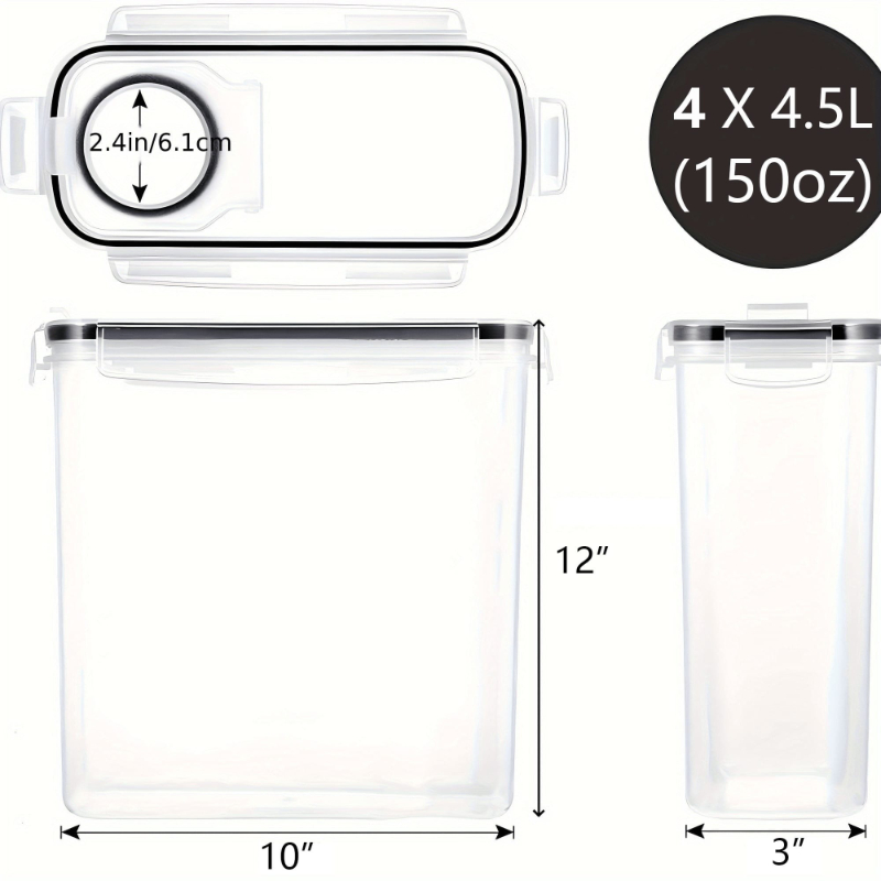 4'lü Paket Hava Geçirmez Mısır - Food Storage Pantry incelemesi ve fiyatı