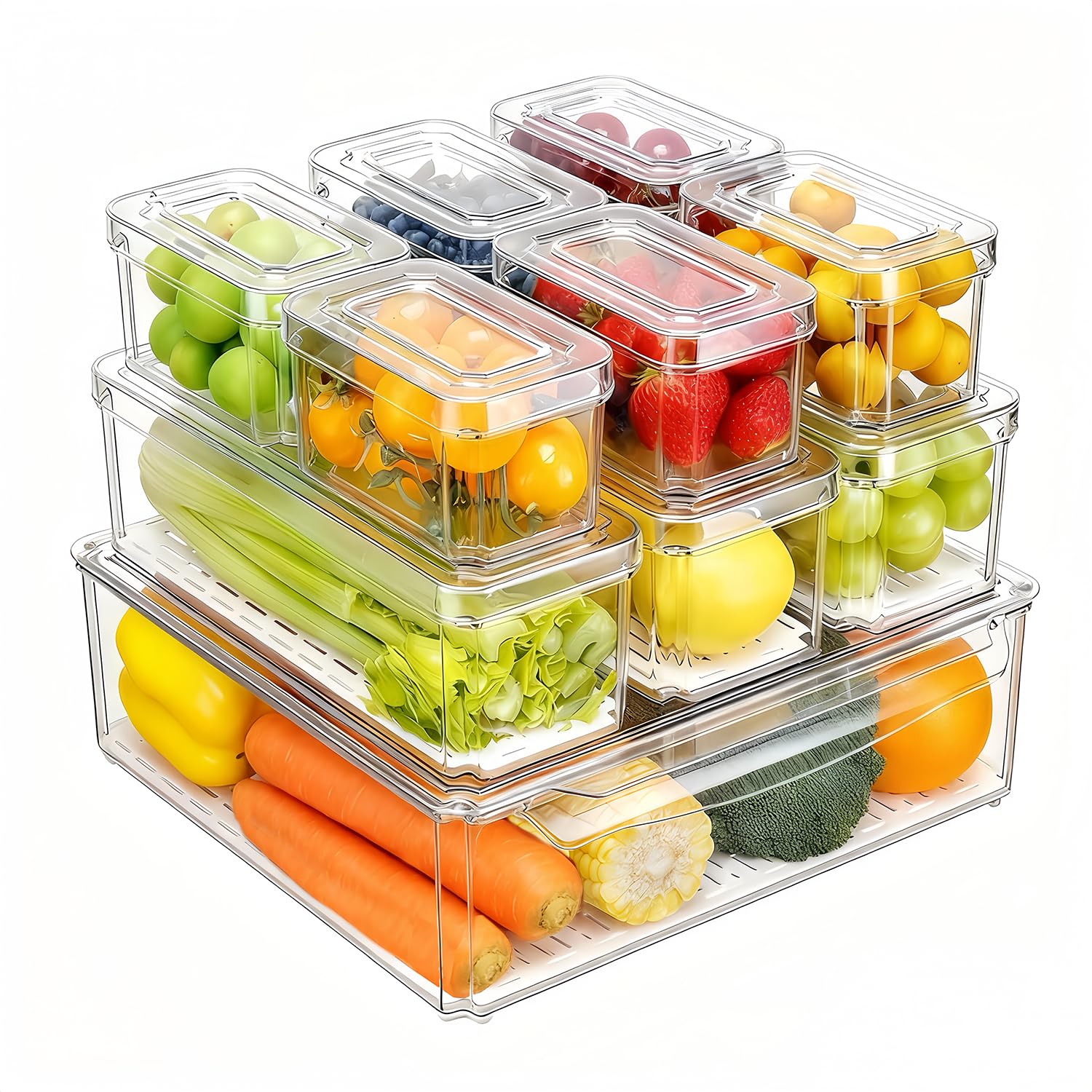 14 Parçalı Buzdolabı Düzenleyi - Food Storage Vegetables incelemesi ve fiyatı